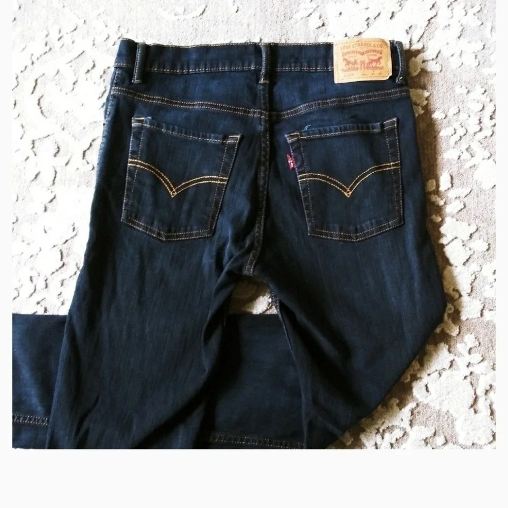 Levis‎ 510 Skinny Jeans Mens 29x29 Dark Indigo Blue Denim 5510-02W